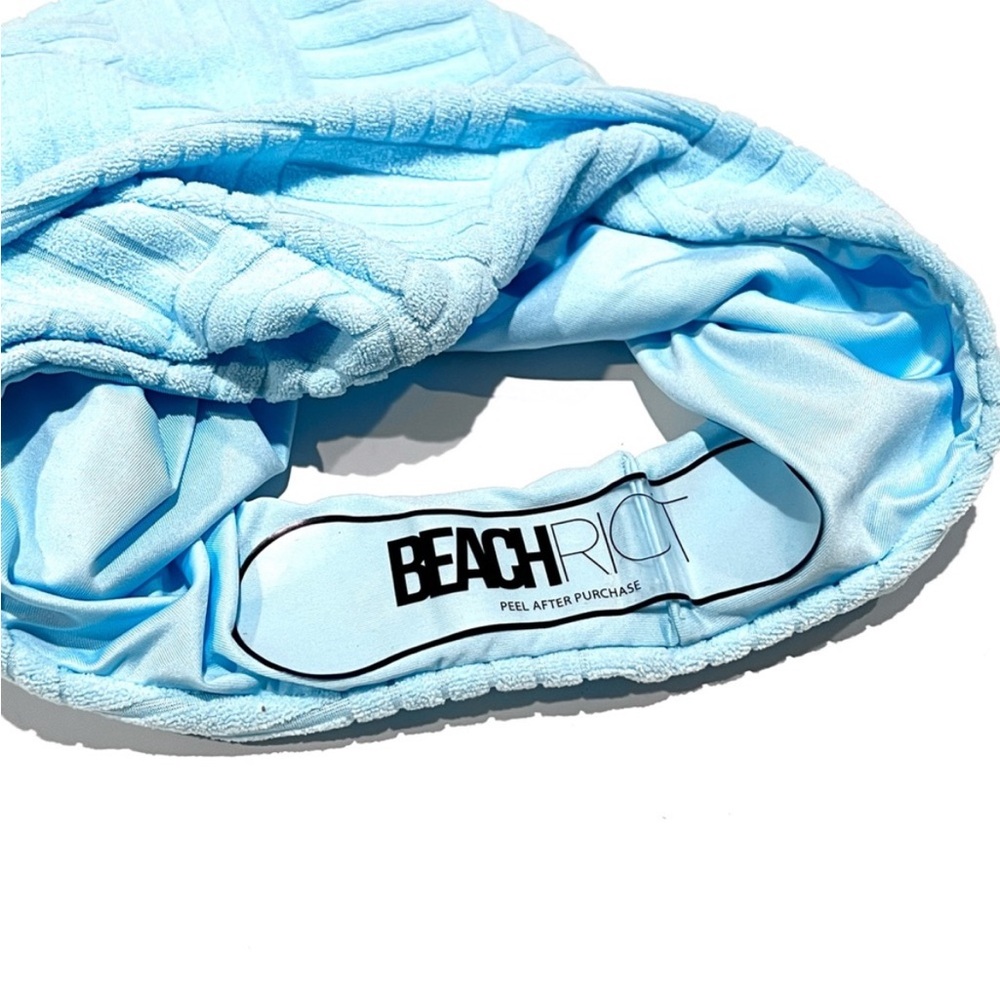 Beach Riot Light Blue Textured One-Piece Swimsuit - Picture 5 of 7